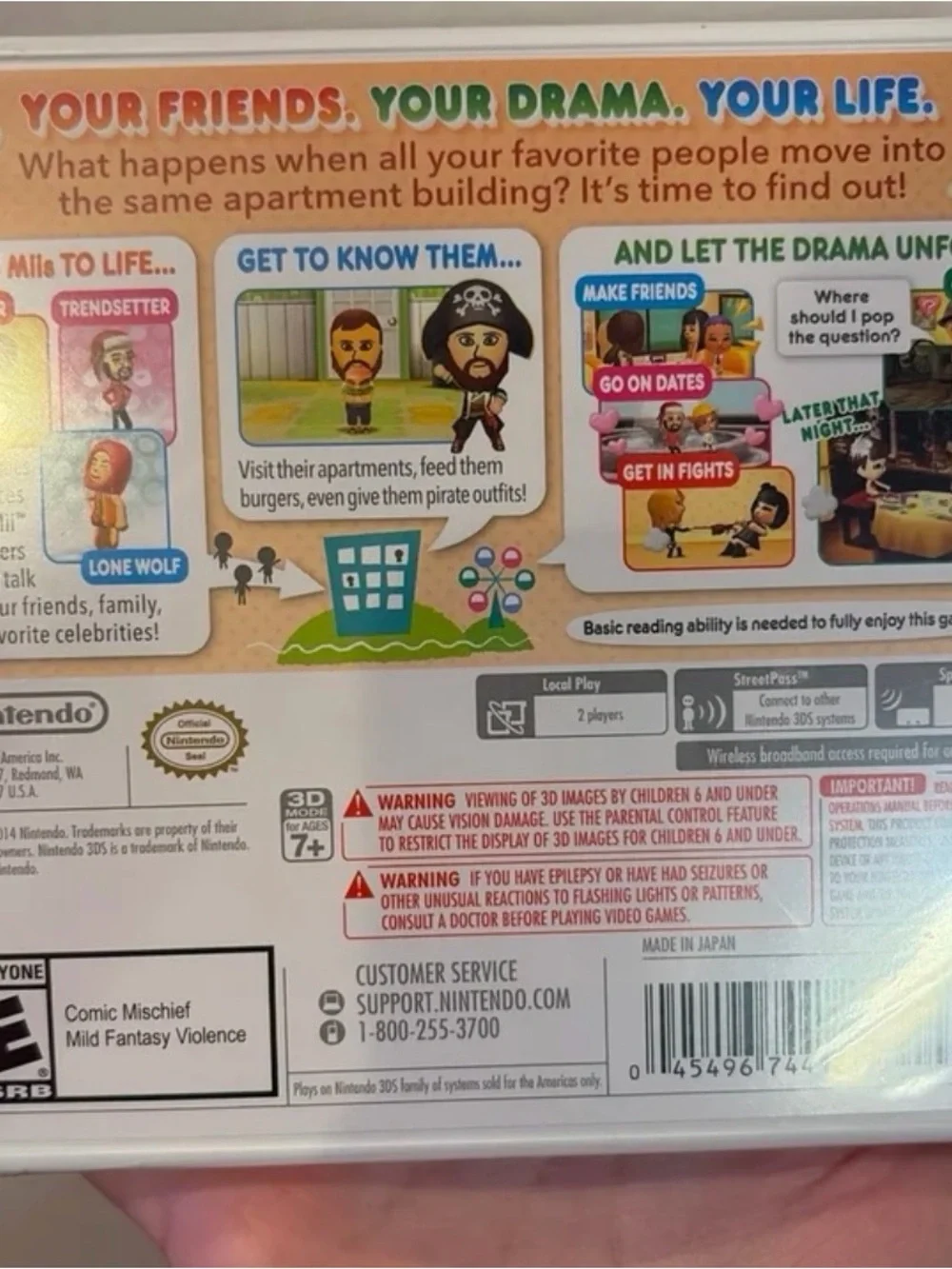 SEALED Nintendo Tomodachi Life - Nintendo 3DS Game